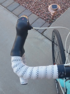 Left Side of the handlebar is bent.